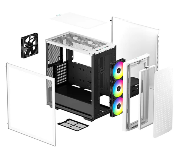 DEEPCOOL CK560 Airflow Mid Tower ATX White R-CK560-WHAAE4-G-1 - 1163789 - zdjęcie 3